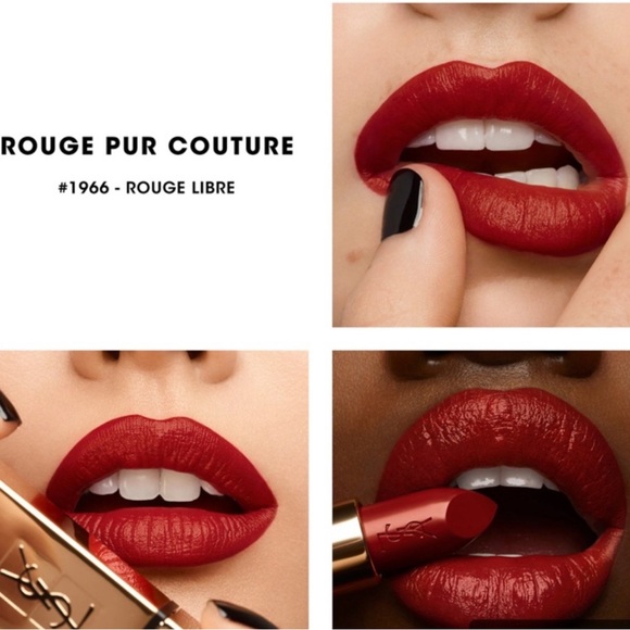 🆕 NWOB YSL PUR COUTURE 1966 Rouge Libre lipstick - Picture 1 of 5
